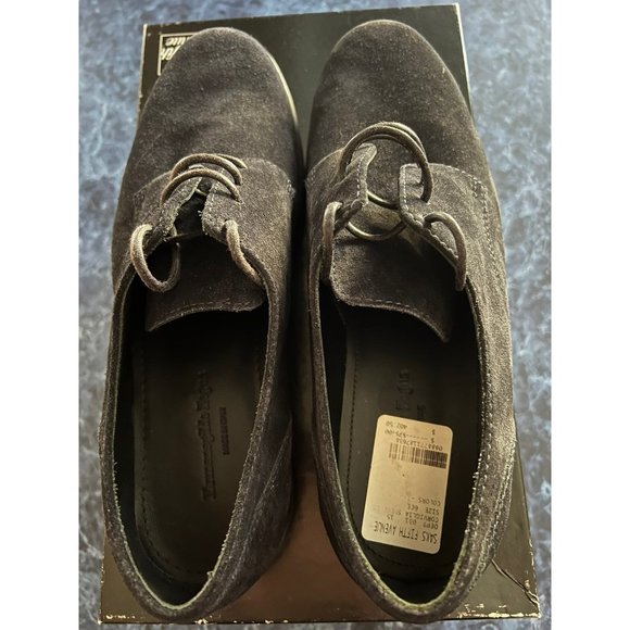 ERMENEGILDO ZEGNA Midnight Navy Blue Suede Derby Men’s US 7 $650 main image 8